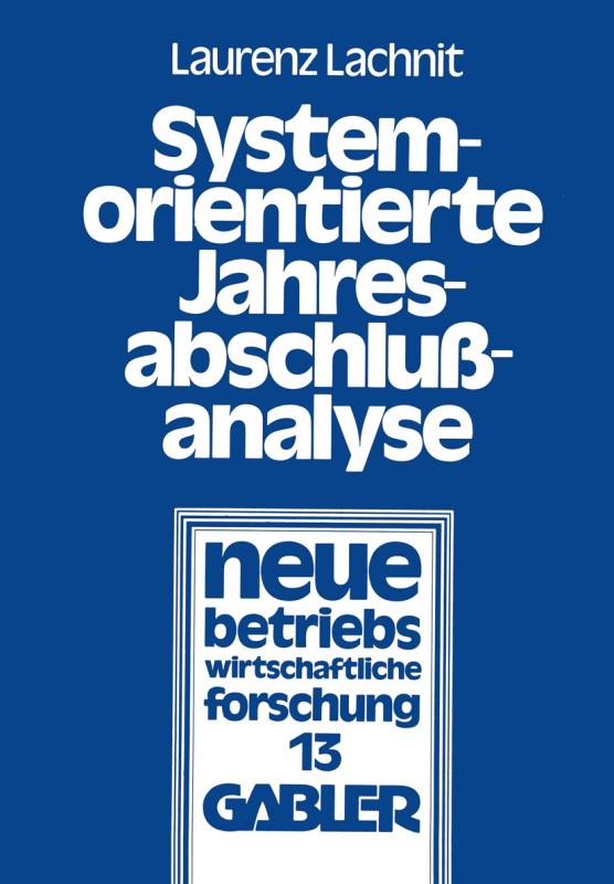 Cover-Bild Systemorientierte Jahresabschlußanalyse