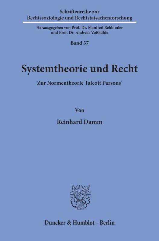 Cover-Bild Systemtheorie und Recht.