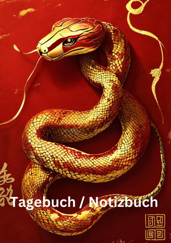 Cover-Bild Tagebuch / Notizbuch Chinesische Tierkreis Schlange