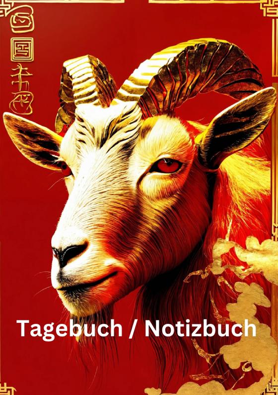 Cover-Bild Tagebuch / Notizbuch Chinesische Tierkreis Ziege