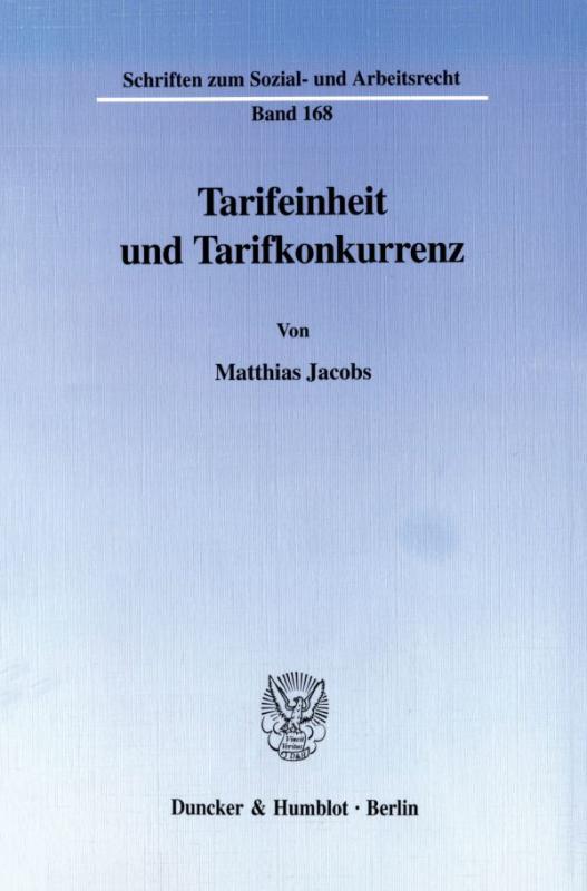 Cover-Bild Tarifeinheit und Tarifkonkurrenz.