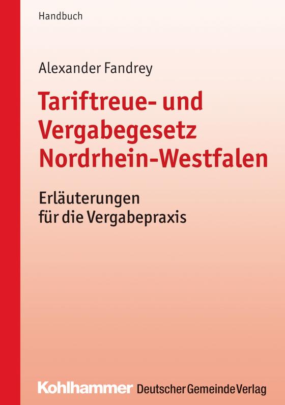 Cover-Bild Tariftreue- und Vergabegesetz Nordrhein-Westfalen