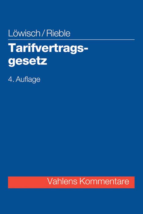 Cover-Bild Tarifvertragsgesetz