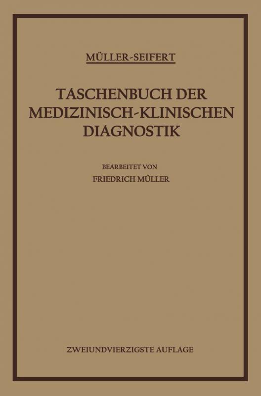 Cover-Bild Taschenbuch der Medizinisch-Klinischen Diagnostik