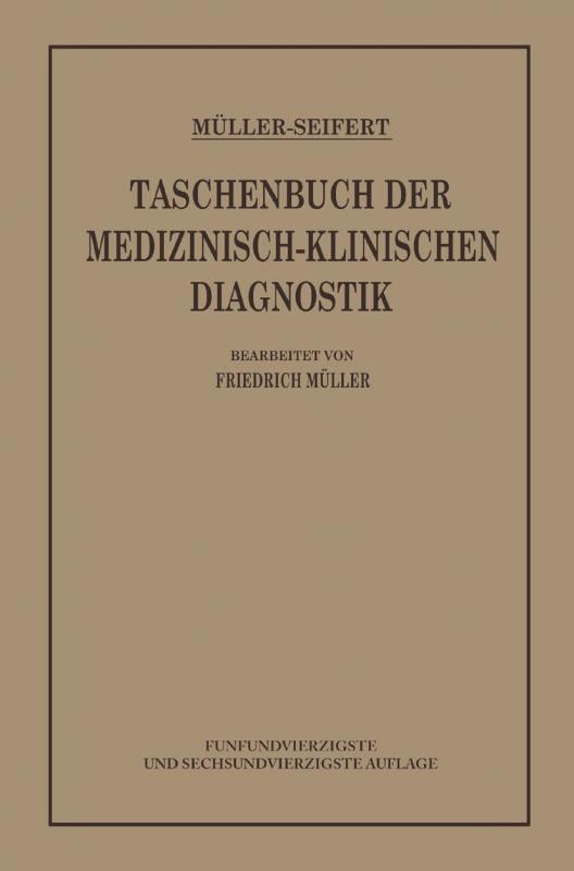 Cover-Bild Taschenbuch der Medizinisch Klinischen Diagnostik