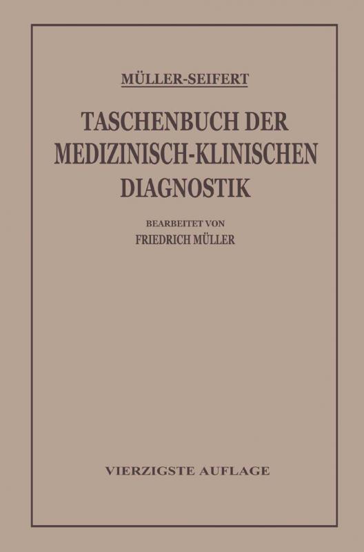 Cover-Bild Taschenbuch der Medizinisch-Klinischen Diagnostik