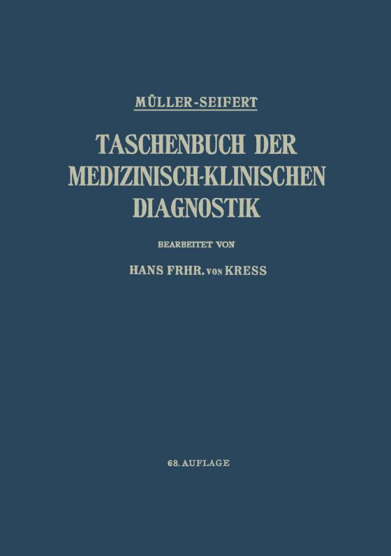 Cover-Bild Taschenbuch der medizinisch-klinischen Diagnostik