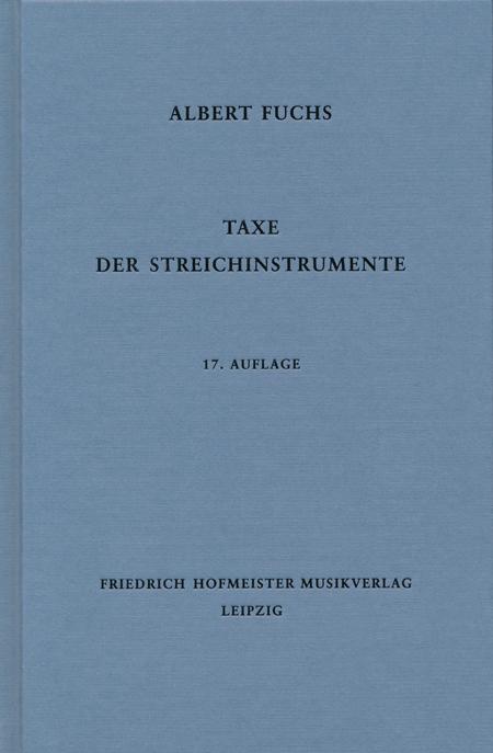 Cover-Bild Taxe der Streichinstrumente