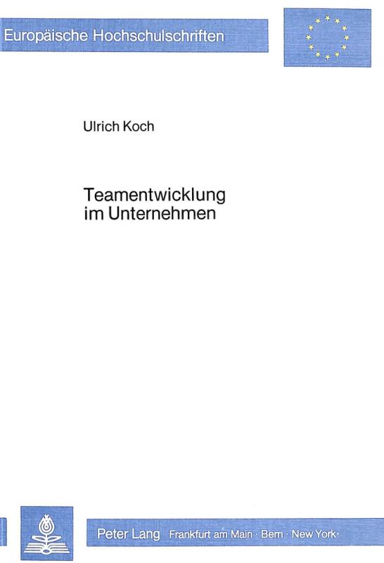 Cover-Bild Teamentwicklung im Unternehmen