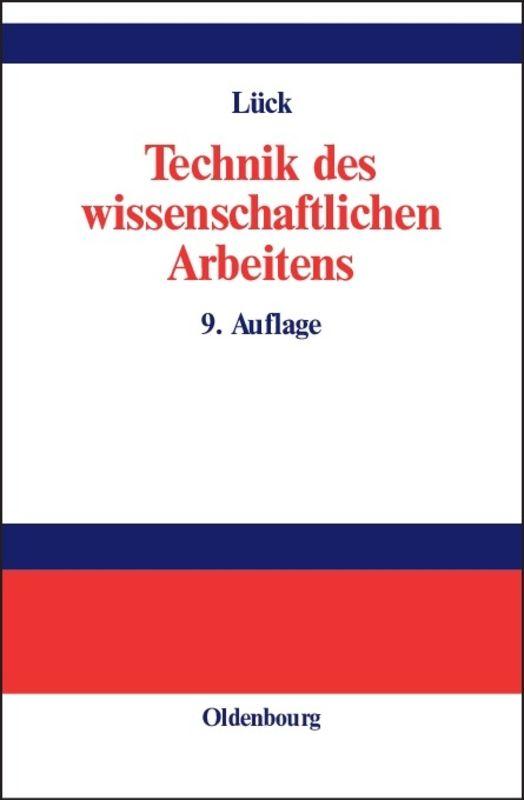 Cover-Bild Technik des wissenschaftlichen Arbeitens