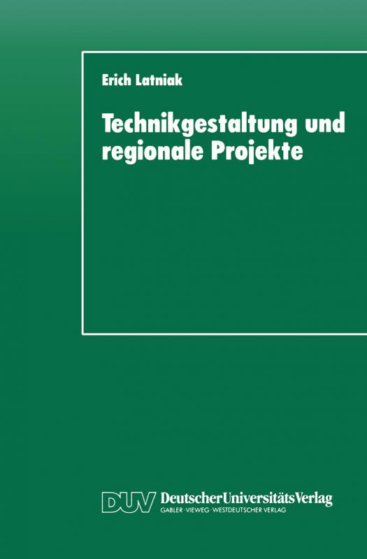 Cover-Bild Technikgestaltung und regionale Projekte