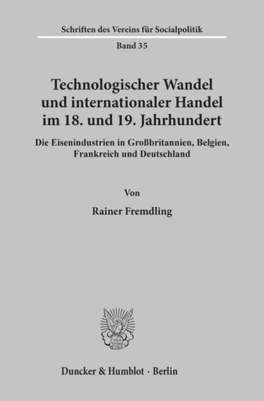 Cover-Bild Technologischer Wandel und internationaler Handel im 18. und19. Jahrhundert.