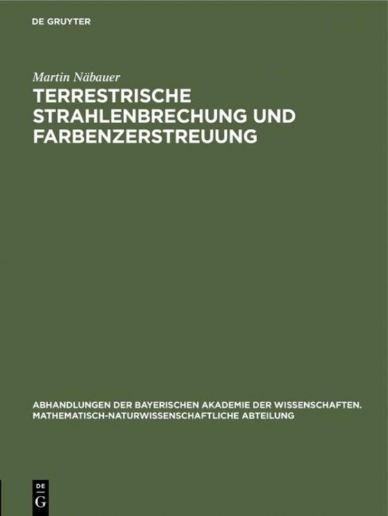 Cover-Bild Terrestrische Strahlenbrechung und Farbenzerstreuung