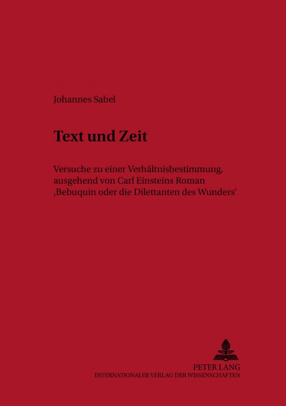 Cover-Bild Text und Zeit