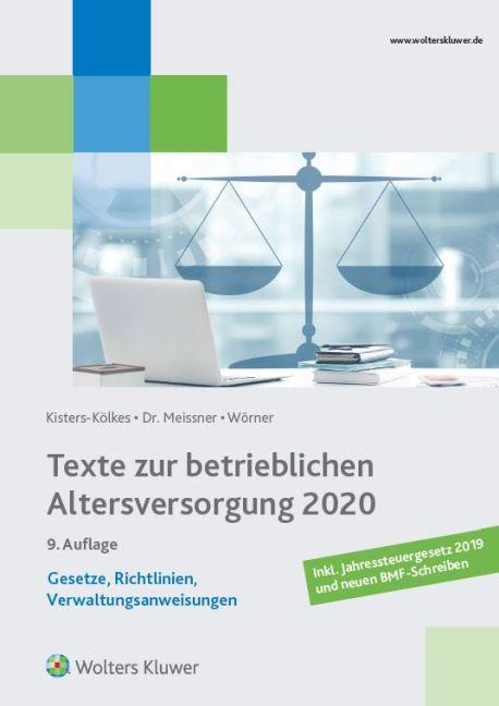 Cover-Bild Texte zur betrieblichen Altersversorgung 2020