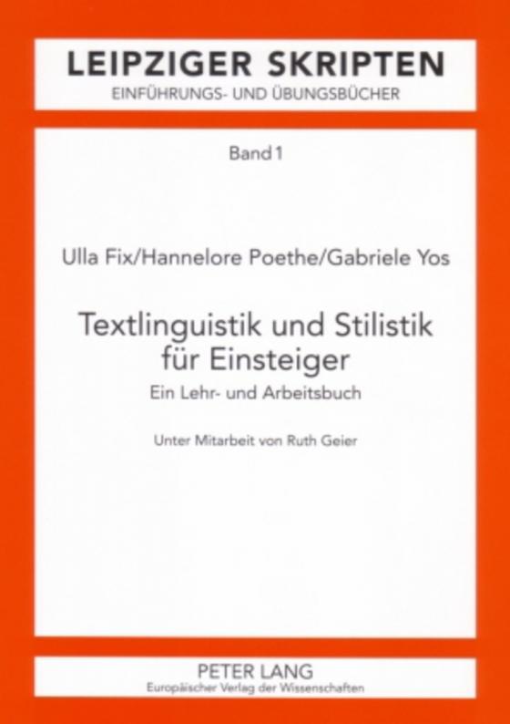 Cover-Bild Textlinguistik und Stilistik für Einsteiger