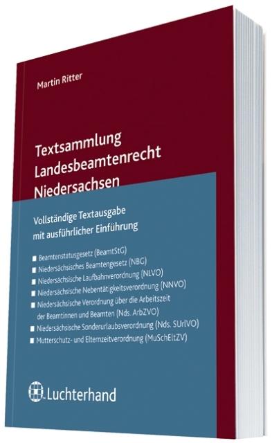 Cover-Bild Textsammlung Landesbeamtenrecht Niedersachsen