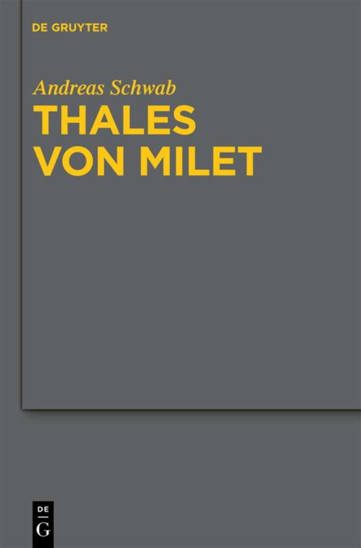 Cover-Bild Thales von Milet in der frühen christlichen Literatur