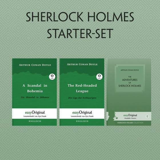 Cover-Bild The Adventures of Sherlock Holmes (mit 4 MP3 Audio-CDs) - Starter-Set