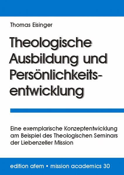 Cover-Bild Theologische Ausbildung und Persönlichkeitsentwicklung