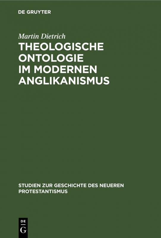 Cover-Bild Theologische Ontologie im modernen Anglikanismus