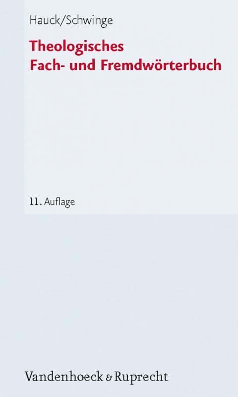 Cover-Bild Theologisches Fach- und Fremdwörterbuch