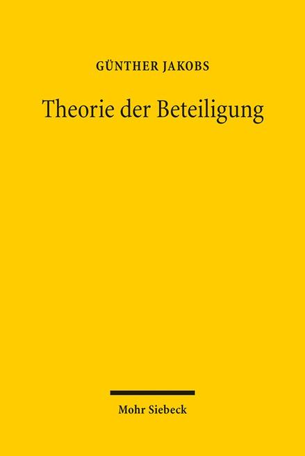 Cover-Bild Theorie der Beteiligung