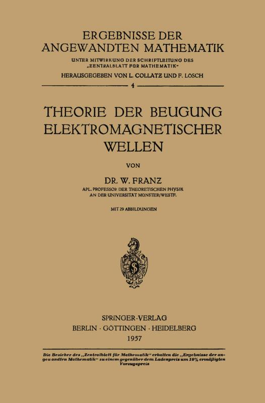 Cover-Bild Theorie der Beugung Elektromagnetischer Wellen