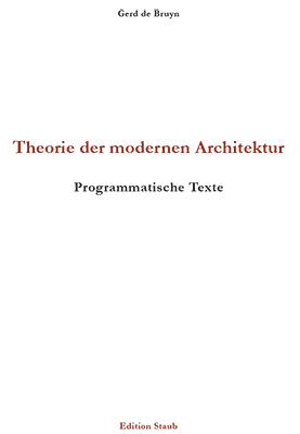 Cover-Bild Theorie der modernen Architektur