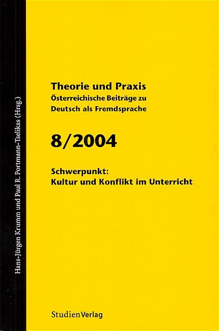 Cover-Bild Theorie und Praxis - Österreichische Beiträge zu Deutsch als Fremdsprache 8, 2004