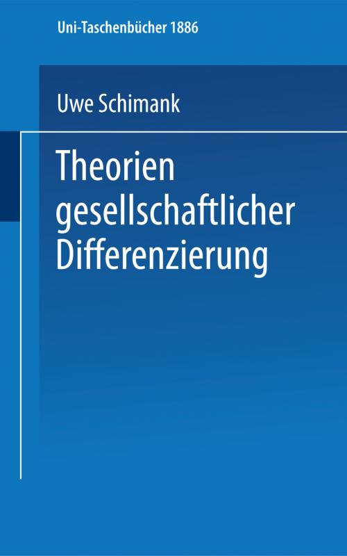 Cover-Bild Theorien gesellschaftlicher Differenzierung