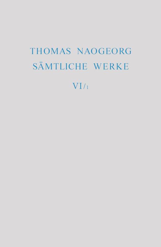 Cover-Bild Thomas Naogeorg: Sämtliche Werke / Regnum Papisticum