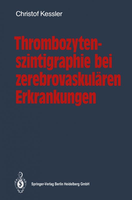 Cover-Bild Thrombozytenszintigraphie bei zerebrovaskulären Erkrankungen