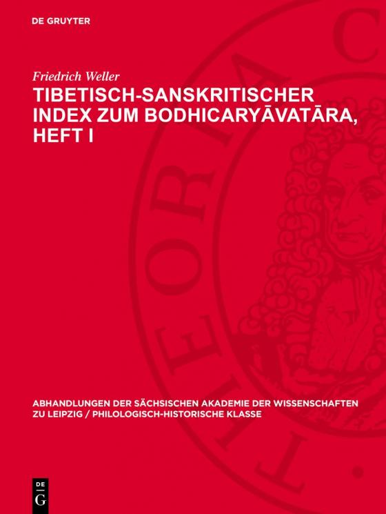 Cover-Bild Tibetisch-sanskritischer Index zum Bodhicaryāvatāra, Heft I