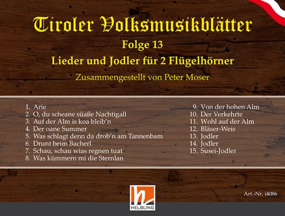 Cover-Bild Tiroler Volksmusikblätter Folge 13