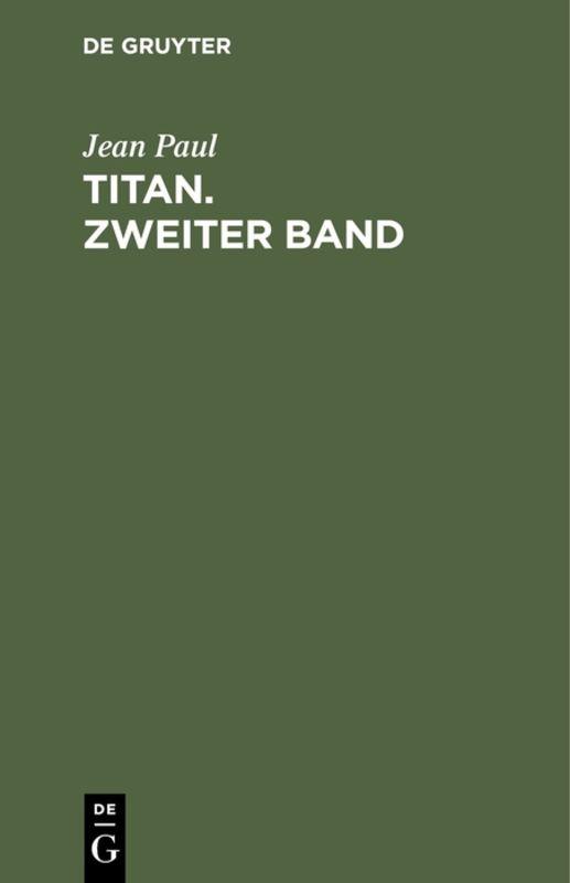 Cover-Bild Titan. Zweiter Band