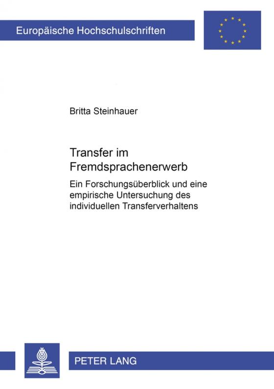 Cover-Bild Transfer im Fremdspracherwerb