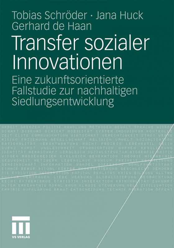 Cover-Bild Transfer sozialer Innovationen