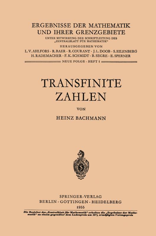 Cover-Bild Transfinite Zahlen