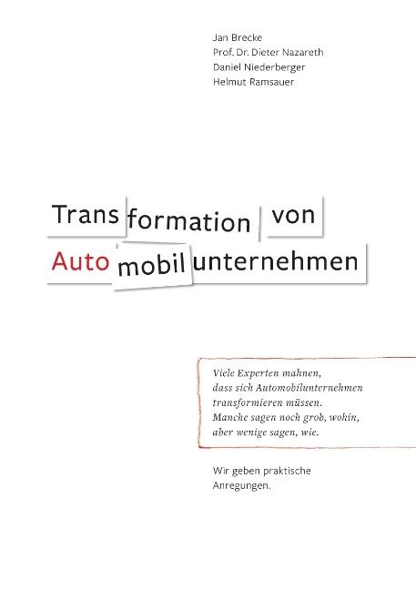 Cover-Bild Transformation von Automobilunternehmen
