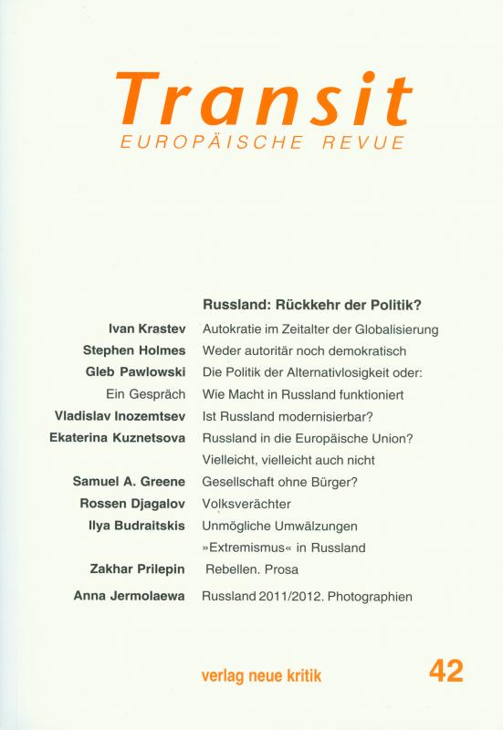 Cover-Bild Transit 42. Europäische Revue