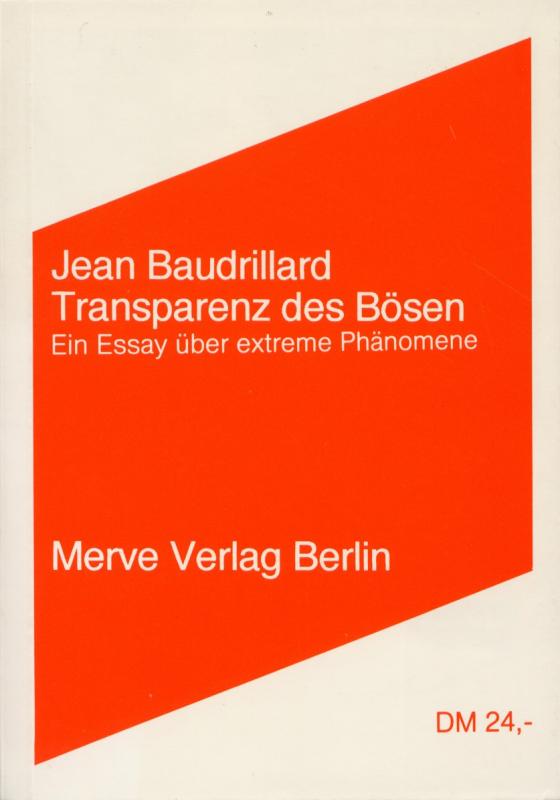 Cover-Bild Transparenz des Bösen