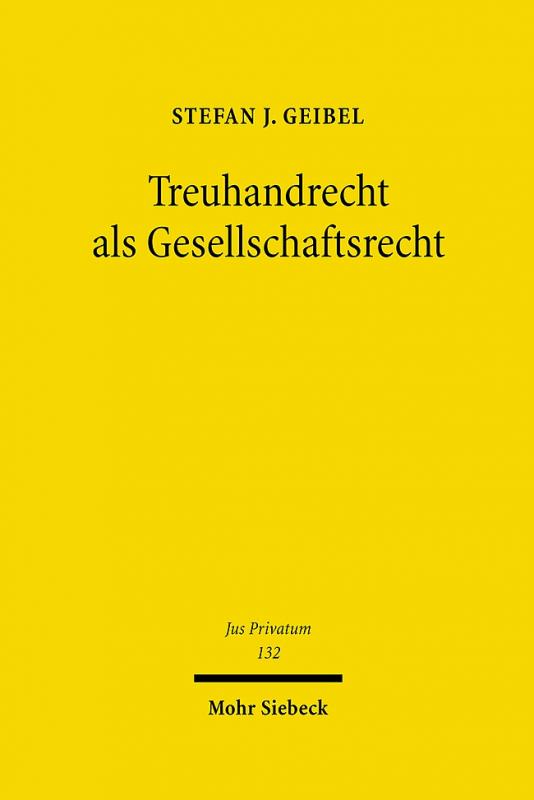 Cover-Bild Treuhandrecht als Gesellschaftsrecht