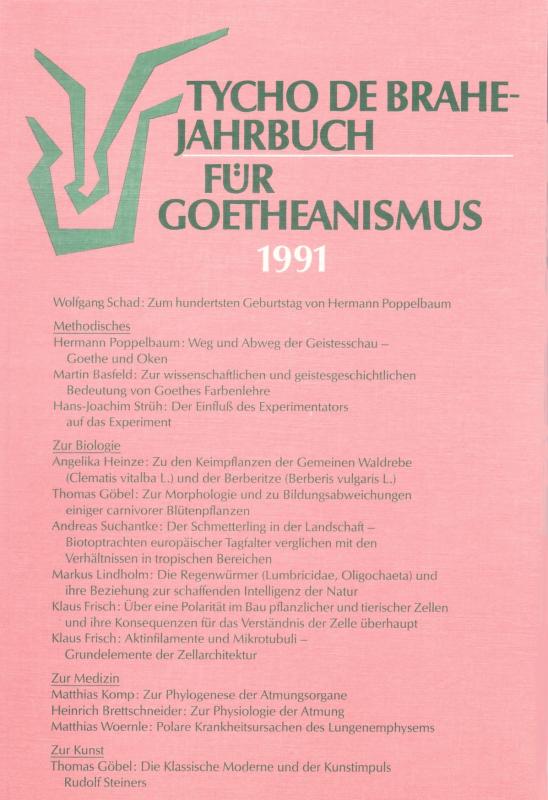 Cover-Bild Tycho de Brahe-Jahrbuch für Goetheanismus / Tycho de Brahe-Jahrbuch für Goetheanismus