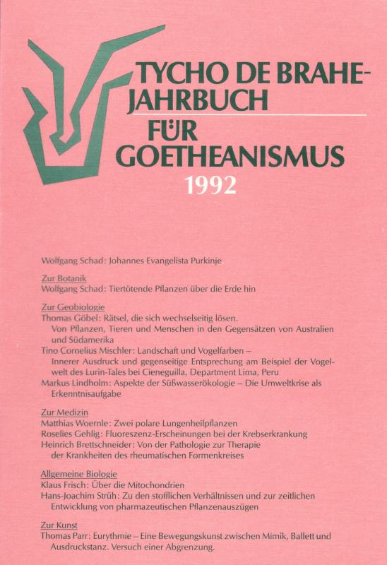 Cover-Bild Tycho de Brahe-Jahrbuch für Goetheanismus / Tycho de Brahe-Jahrbuch für Goetheanismus