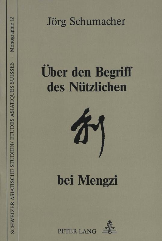 Cover-Bild Über den Begriff des Nützlichen bei Mengzi