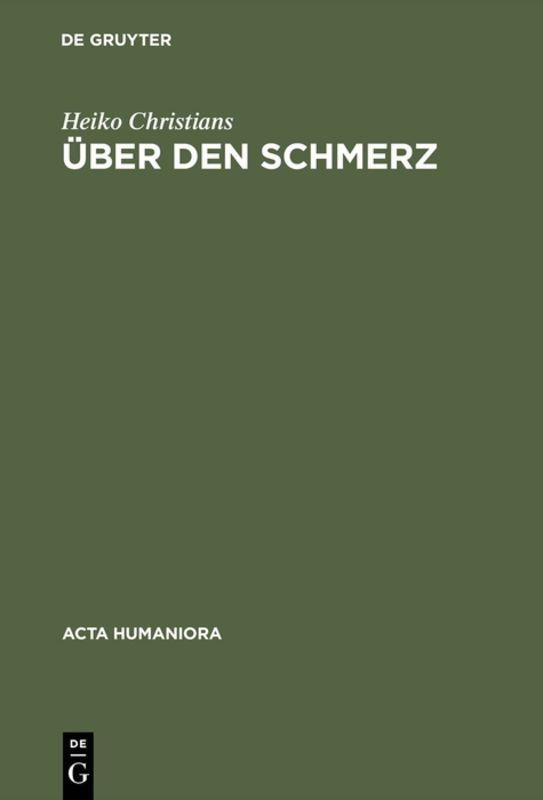 Cover-Bild Über den Schmerz