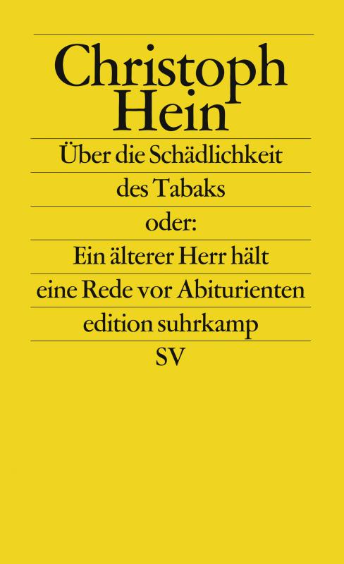 Cover-Bild Über die Schädlichkeit des Tabaks