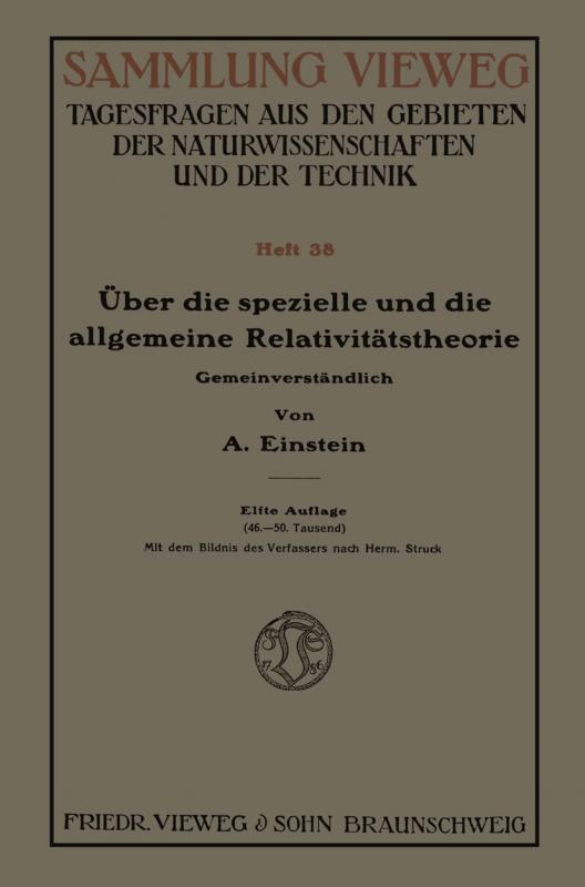 Cover-Bild Über die spezielle und die allgemeine Relativitätstheorie (Gemeinverständlich)