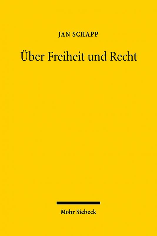 Cover-Bild Über Freiheit und Recht
